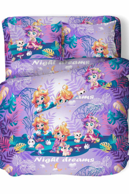 КПБ Мечтательницы поплин 1,5 сп